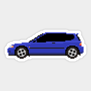 Honda Civic EG Pixelart Sticker